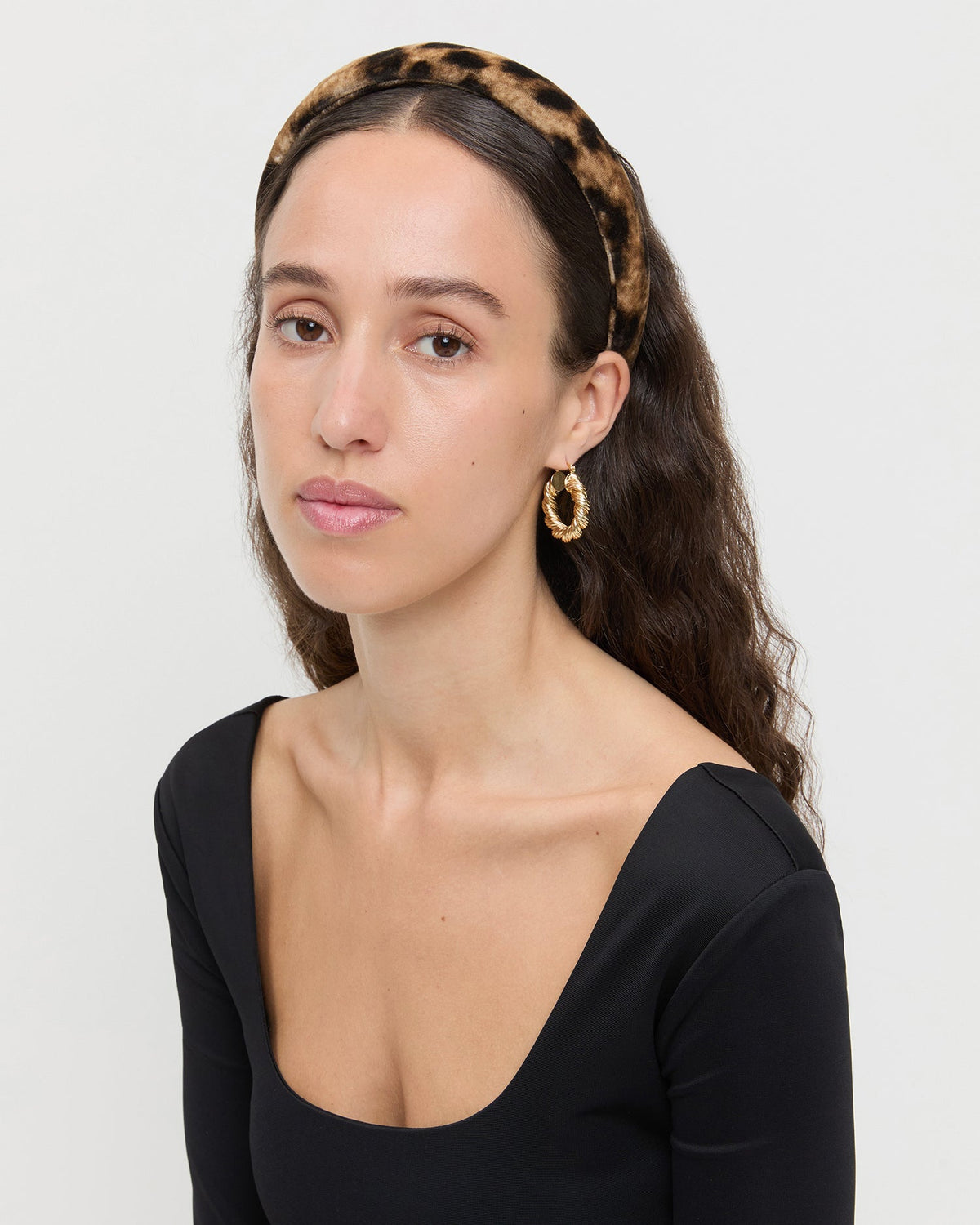 Women Loeffler Randall Marina Leopard Puffy Headband