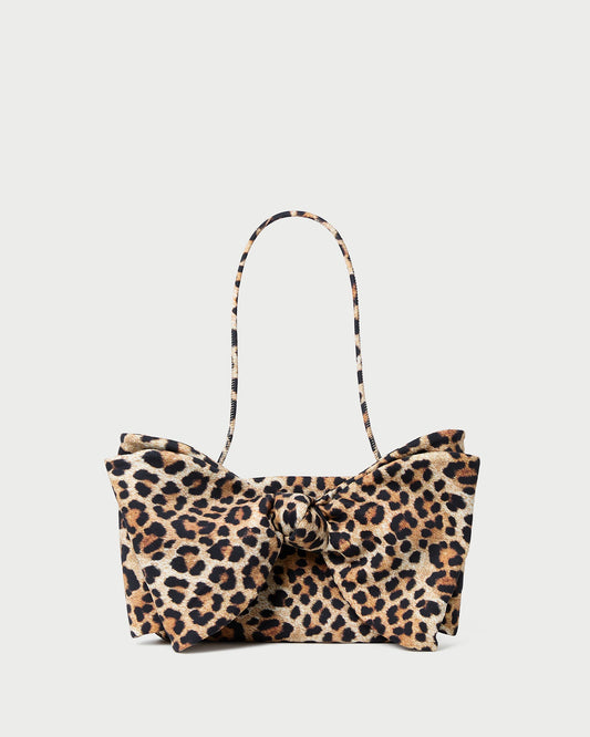 Women Loeffler Randall Valerie Leopard Jersey Bow Bag