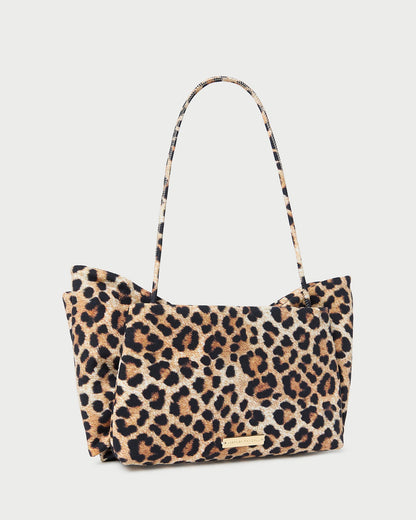 Women Loeffler Randall Valerie Leopard Jersey Bow Bag