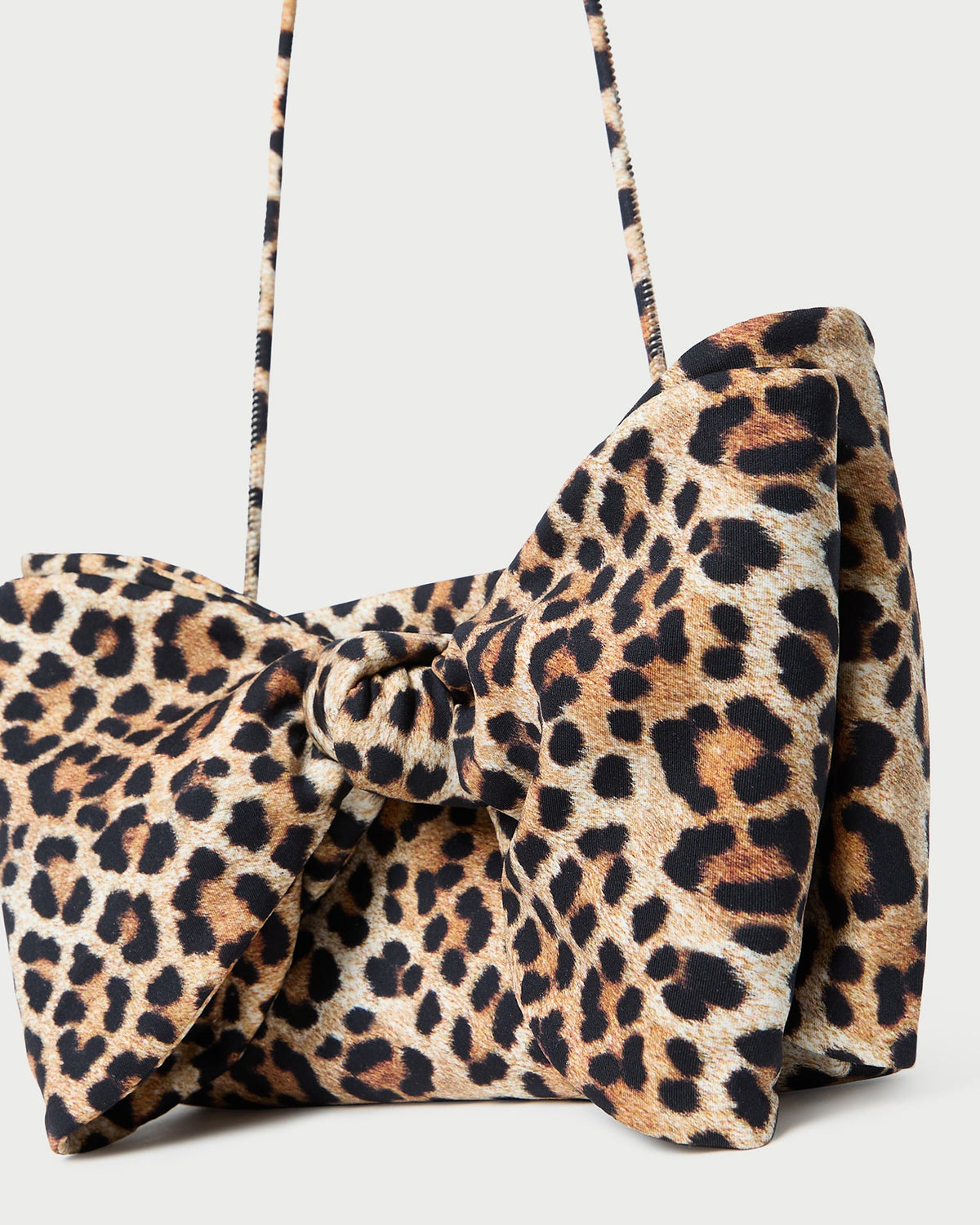 Women Loeffler Randall Valerie Leopard Jersey Bow Bag