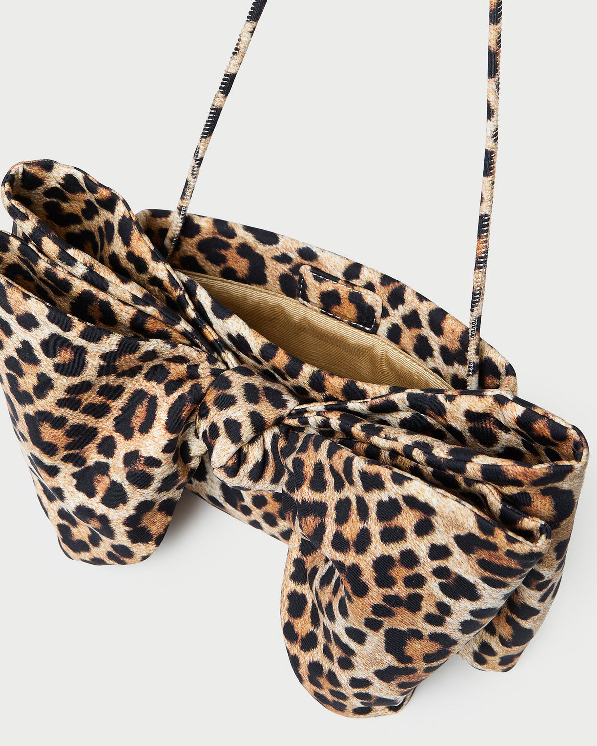 Women Loeffler Randall Valerie Leopard Jersey Bow Bag