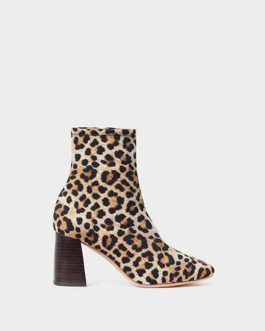 Women Loeffler Randall Elise Leopard Jersey Ankle Boot