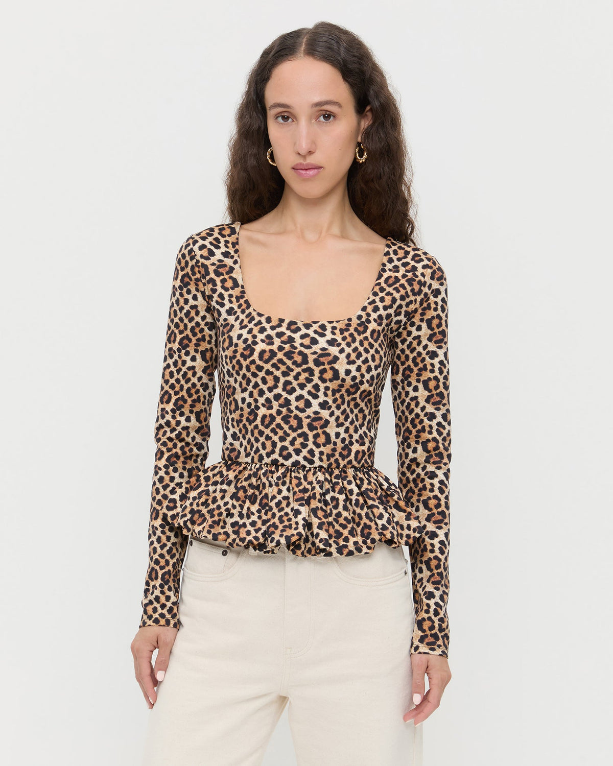 Women Loeffler Randall Posie Peplum Top